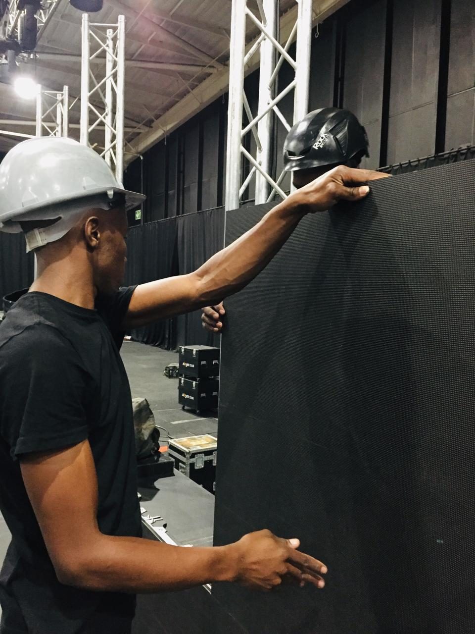 Stage structure under construction