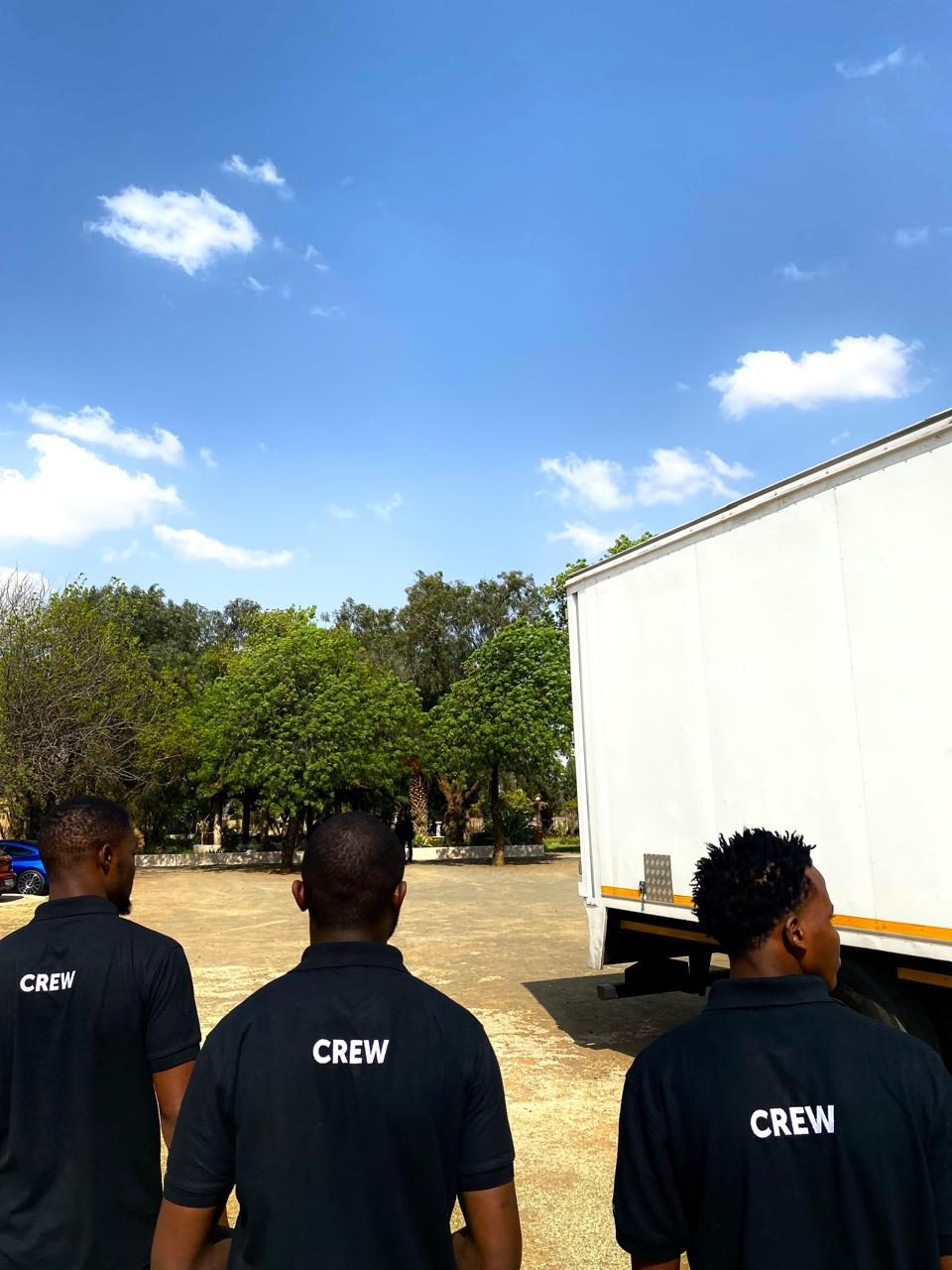 4Mation crew at a tour load-in